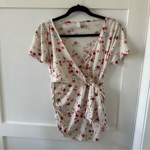 Pink blush maternity top